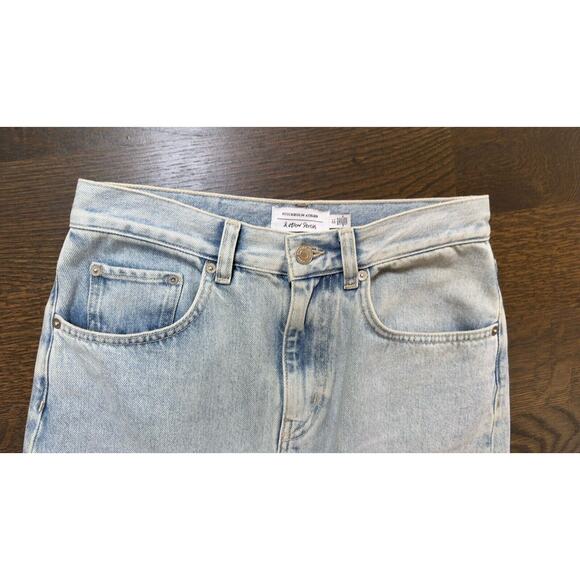 & Other Stories denim maxi long skirt front split‎ light wash 100%cotton US4 - Picture 5 of 7